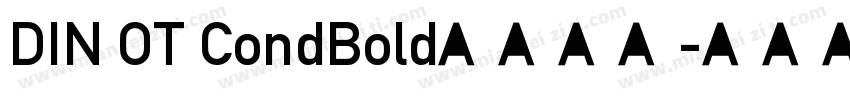 DIN OT CondBold字体下载字体转换